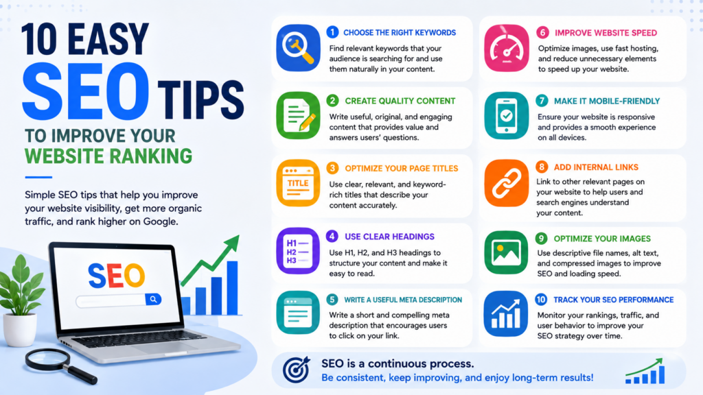 10 Easy SEO Tips to Improve Your Website Ranking